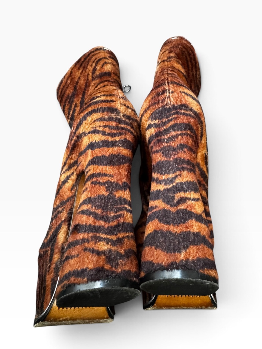 MMargiela animal print horn heel platform ankle boot Sz.38 ( runway 2016) - Picture 8 of 10